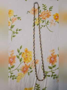 925 14k Gold Plated Sterling Silver Chain Vintage 12"